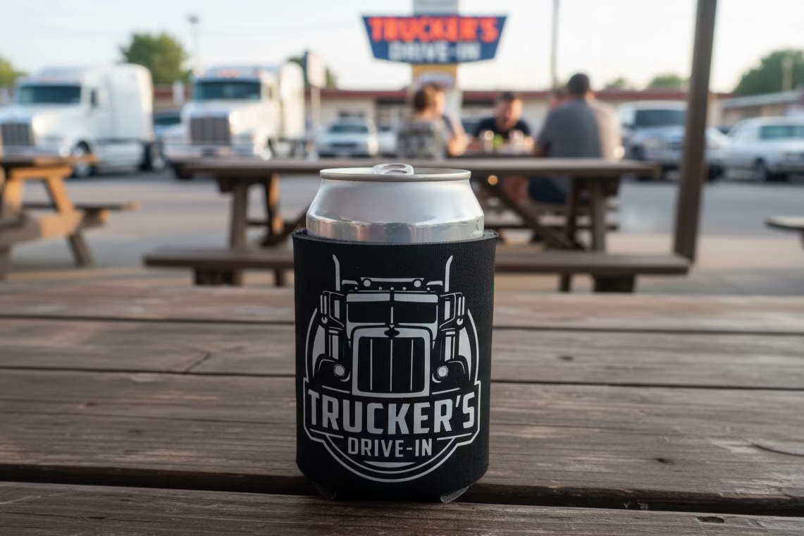 Trucker's Drive-In Koozie